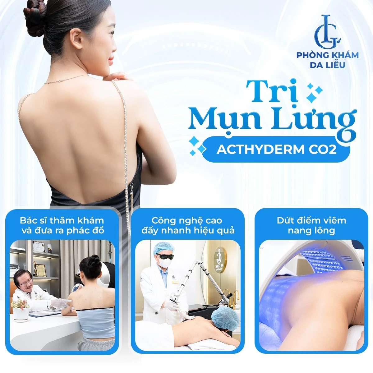 Phòng khám Da liễu LG đột phá phác đồ trị mụn lưng: Kết hợp tinh hoa y khoa và hệ thống công nghệ triệu đô